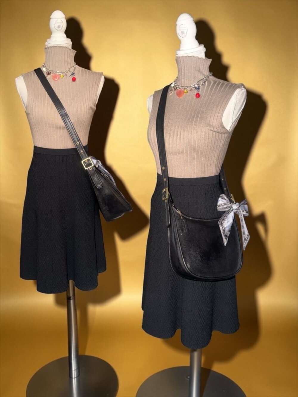 VTG Coach Janice Legacy Bag 9950 Black Leather Brass Convertible Y2K Costa Rica - Picture 2 of 10